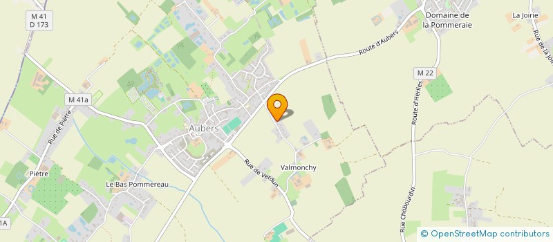 localisation de l'entreprise MONSIEUR YANN OLLIVIER à AUBERS
