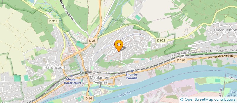 localisation de l'entreprise MONSIEUR YANN OULAI  MEULAN-EN-YVELINES