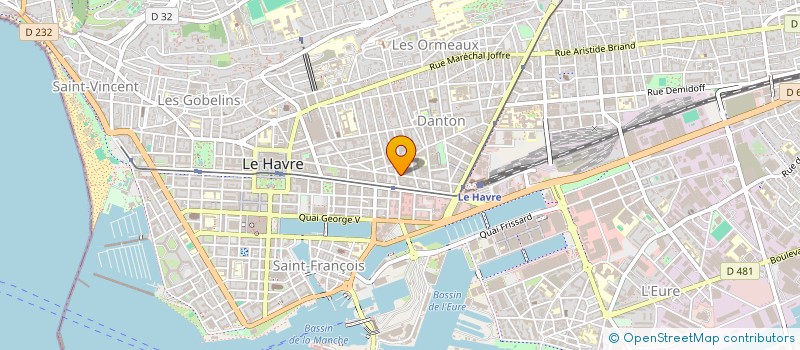 localisation de l'entreprise MONSIEUR YANN OWENS à LE HAVRE