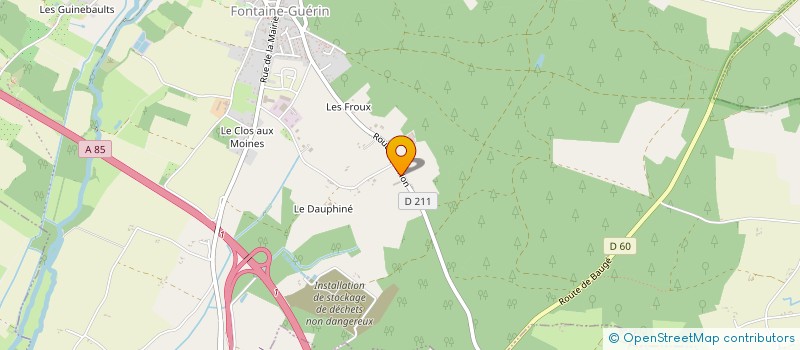 localisation de l'entreprise MONSIEUR YANN PAPIN  LES BOIS D'ANJOU