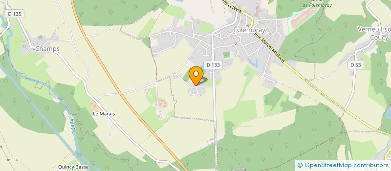 localisation de l'entreprise MONSIEUR YANN PAROTIN  FOLEMBRAY