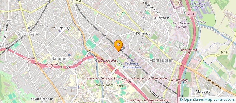 localisation de l'entreprise MONSIEUR YANN PARUSSINI  TOULOUSE