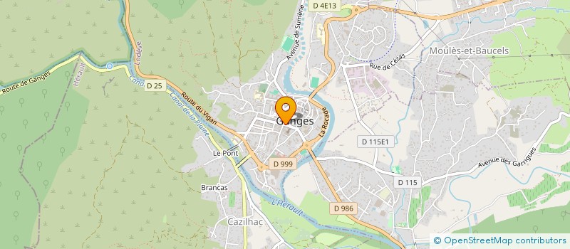 localisation de l'entreprise MONSIEUR YANN PECH  GANGES