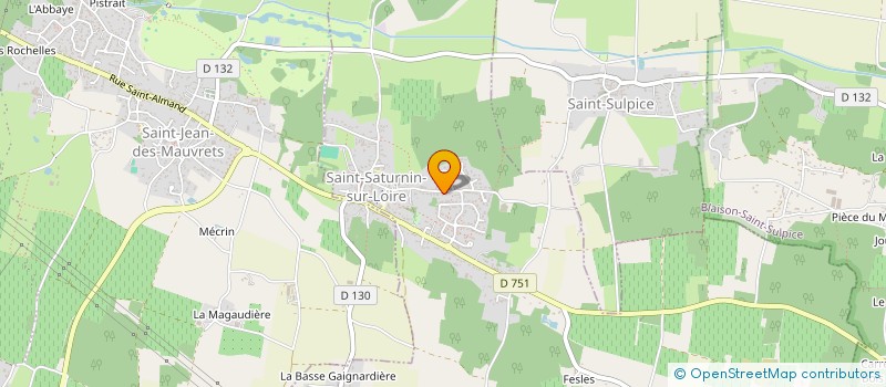 localisation de l'entreprise MONSIEUR YANN PENANGUER  BRISSAC LOIRE AUBANCE