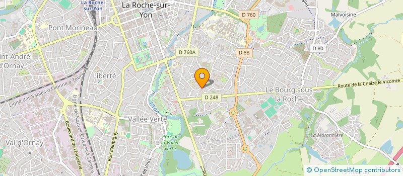 localisation de l'entreprise MONSIEUR YANN PENAUD à LA ROCHE-SUR-YON