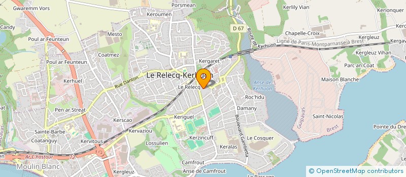 localisation de l'entreprise MONSIEUR YANN PENNEC  LE RELECQ-KERHUON