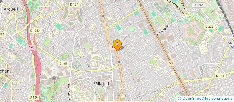 localisation de l'entreprise MONSIEUR YANN PERRET  VILLEJUIF