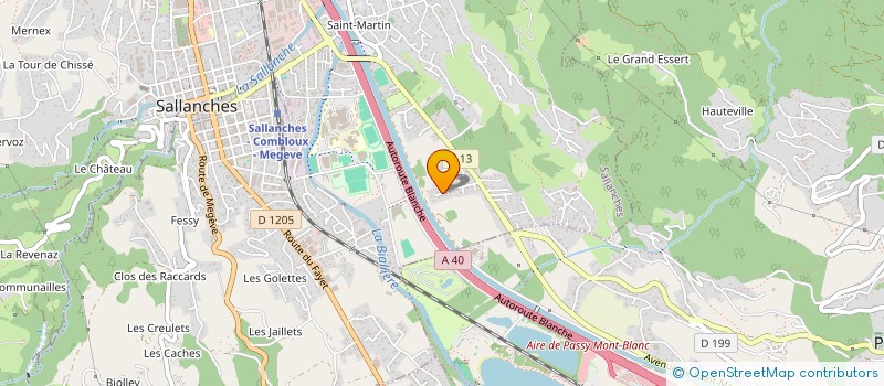 localisation de l'entreprise MONSIEUR YANN PERRILLAT-AMEDE  SALLANCHES