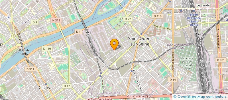 localisation de l'entreprise MONSIEUR YANN PERY à SAINT-OUEN-SUR-SEINE