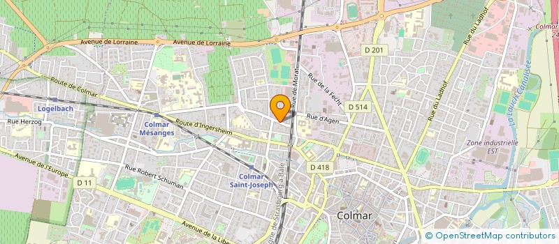 localisation de l'entreprise MONSIEUR YANN PETERSCHMITT  COLMAR