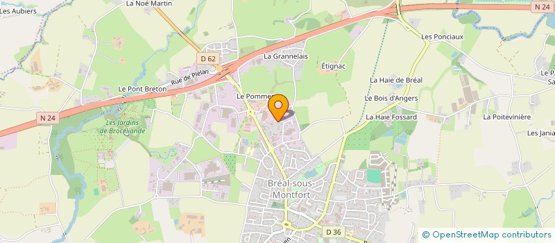 localisation de l'entreprise MONSIEUR YANN PETILLON  BREAL-SOUS-MONTFORT