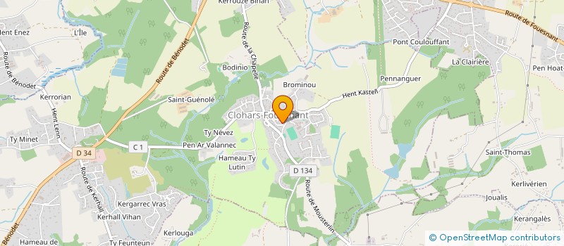 localisation de l'entreprise MONSIEUR YANN PICARD  CLOHARS-FOUESNANT