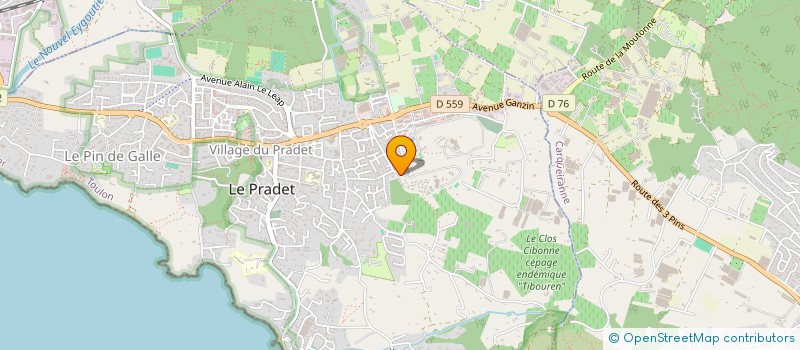 localisation de l'entreprise MONSIEUR YANN PICARD  LE PRADET