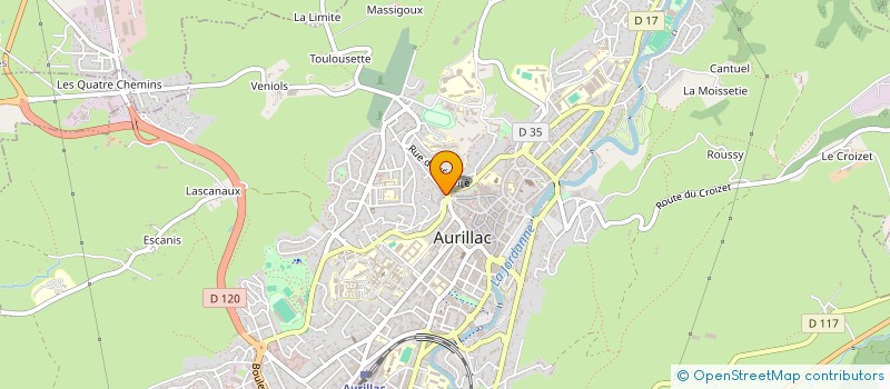 localisation de l'entreprise MONSIEUR YANN PINART à AURILLAC