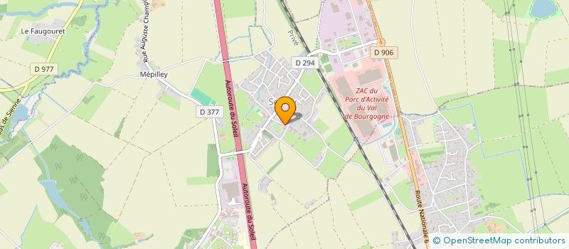 localisation de l'entreprise MONSIEUR YANN PLATRET  SEVREY