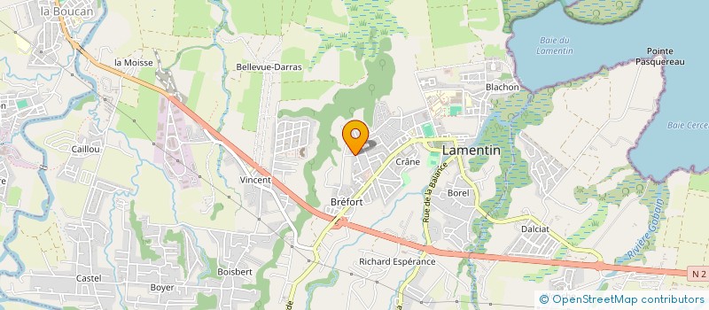 localisation de l'entreprise MONSIEUR YANN PONAMA  LAMENTIN