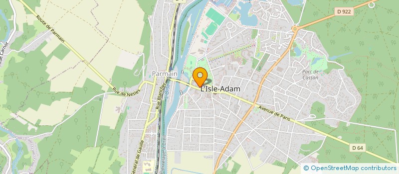 localisation de l'entreprise MONSIEUR YANN POTIER  ISLE ADAM