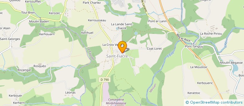 localisation de l'entreprise MONSIEUR YANN PRIGENT  LE FAOUET