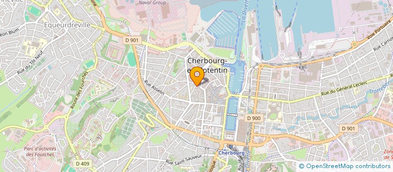 localisation de l'entreprise MONSIEUR YANN QUARANTEL  CHERBOURG-EN-COTENTIN