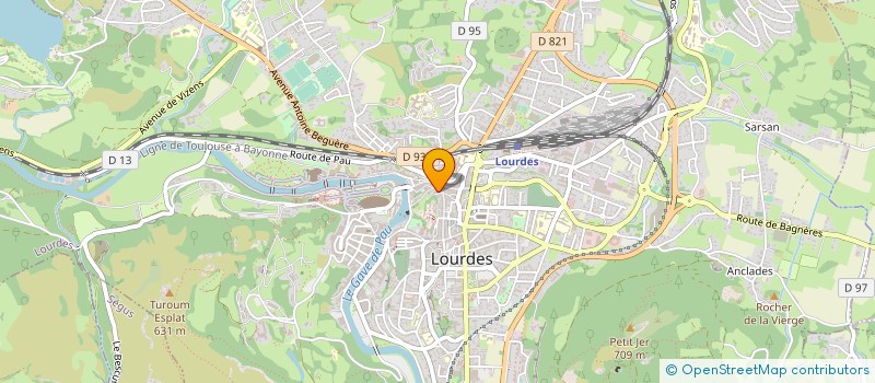 localisation de l'entreprise MONSIEUR YANN QUECHON à LOURDES