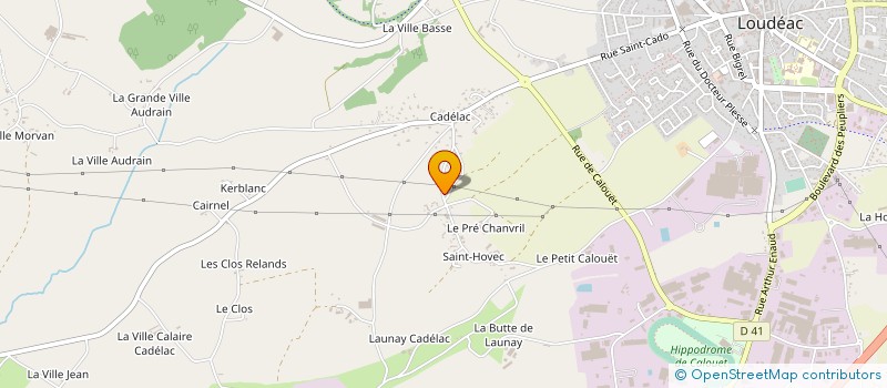 localisation de l'entreprise MONSIEUR YANN QUELVEN à LOUDEAC