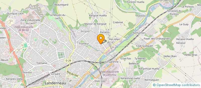 localisation de l'entreprise MONSIEUR YANN QUEMERE  PLOUEDERN