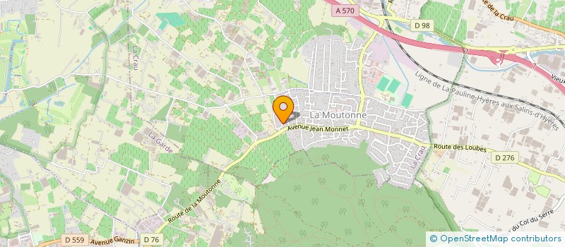 localisation de l'entreprise MONSIEUR YANN QUERNET  LA CRAU