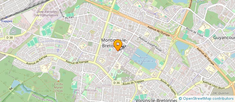 localisation de l'entreprise MONSIEUR YANN QUIEVREUX  MONTIGNY-LE-BRETONNEUX