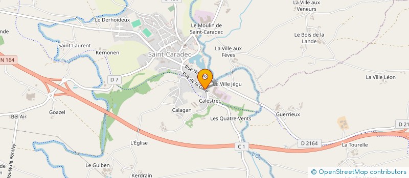 localisation de l'entreprise MONSIEUR YANN QUILLERE  SAINT-CARADEC