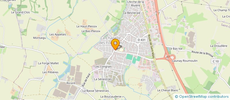 localisation de l'entreprise MONSIEUR YANN QUINTIN  LA CHAPELLE-DES-FOUGERETZ