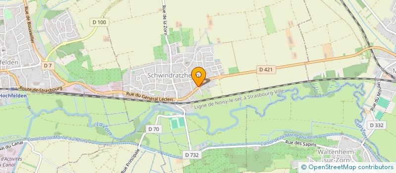 localisation de l'entreprise MONSIEUR YANN QUIRIN  SCHWINDRATZHEIM