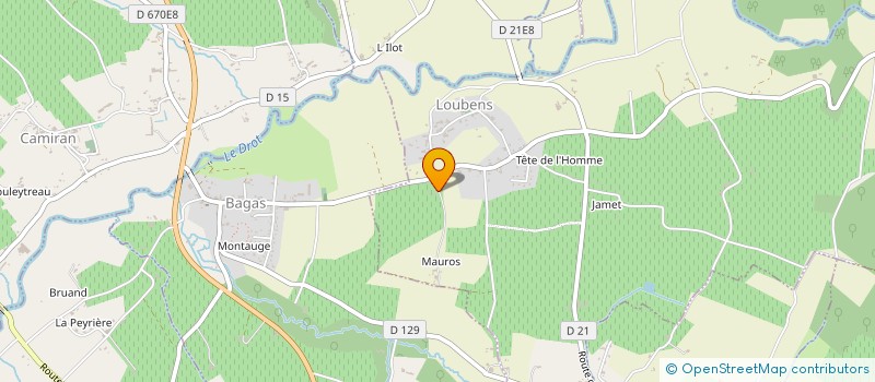 localisation de l'entreprise MONSIEUR YANN RAOUL  LOUBENS