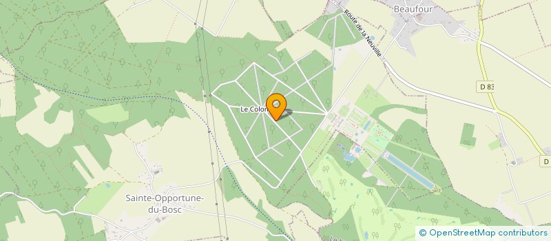 localisation de l'entreprise MONSIEUR YANN REFOURD  SAINTE-OPPORTUNE-DU-BOSC