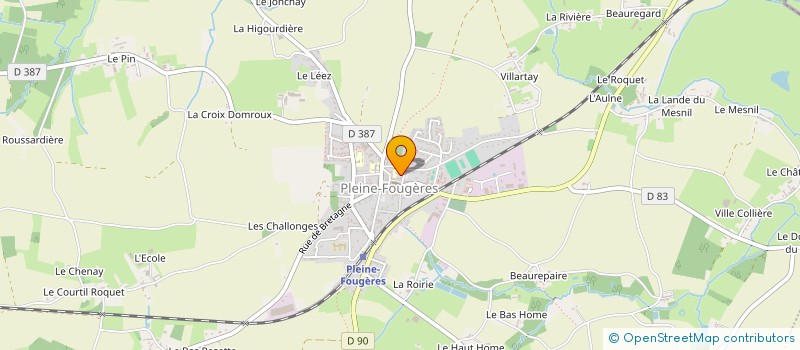 localisation de l'entreprise MONSIEUR YANN RICHARD  PLEINE-FOUGERES