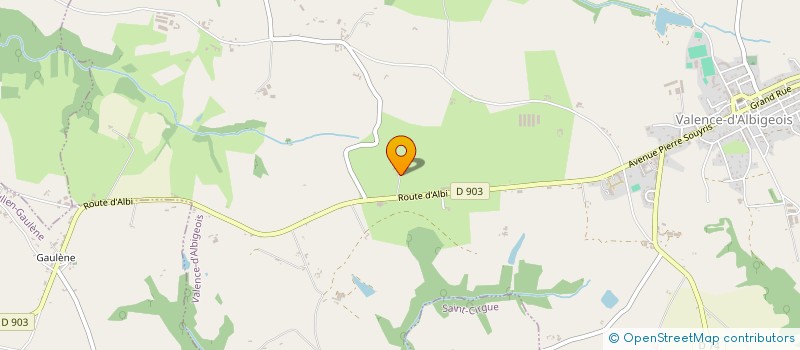 localisation de l'entreprise MONSIEUR YANN RIGOULAT  SAINT-JULIEN-GAULENE