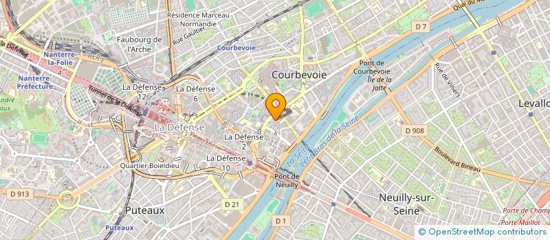 localisation de l'entreprise MONSIEUR YANN RIMBERT à COURBEVOIE
