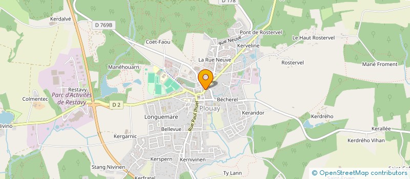 localisation de l'entreprise MONSIEUR YANN ROBIC  PLOUAY