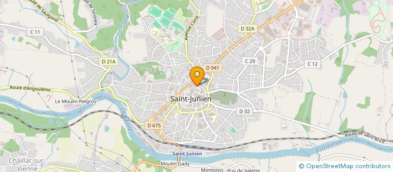 localisation de l'entreprise MONSIEUR YANN ROBIN à SAINT-JUNIEN
