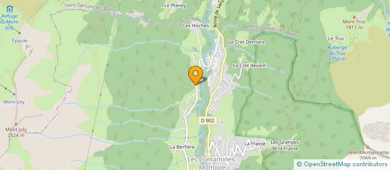 localisation de l'entreprise MONSIEUR YANN ROCH-DUPLAND à LES CONTAMINES-MONTJOIE