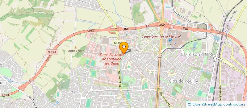 localisation de l'entreprise MONSIEUR YANN ROGELLE à DIJON
