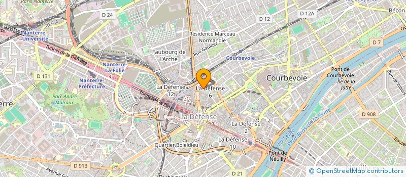 localisation de l'entreprise MONSIEUR YANN ROSSIGNOL  COURBEVOIE