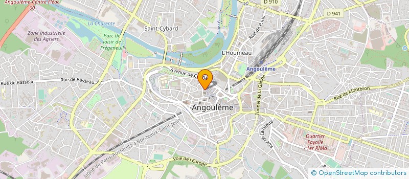 localisation de l'entreprise MONSIEUR YANN ROSSIGNOL DE LA RONDE à ANGOULEME