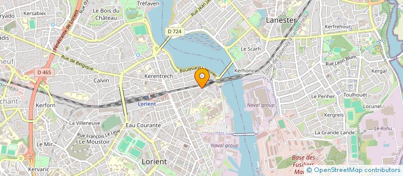 localisation de l'entreprise MONSIEUR YANN ROTRU à LORIENT