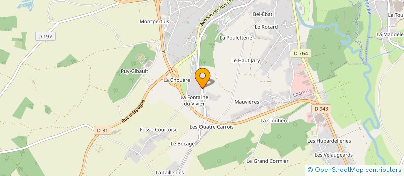 localisation de l'entreprise MONSIEUR YANN ROULLEAU  LOCHES