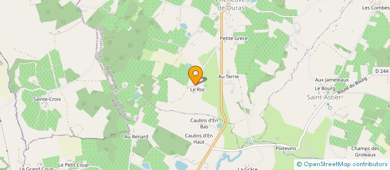 localisation de l'entreprise MONSIEUR YANN ROUSSEAU  VILLENEUVE-DE-DURAS