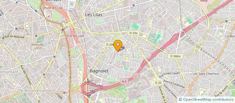 localisation de l'entreprise MONSIEUR YANN ROUSSEL à BAGNOLET
