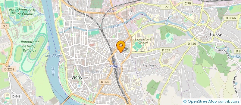 localisation de l'entreprise MONSIEUR YANN RUFFAUT à VICHY