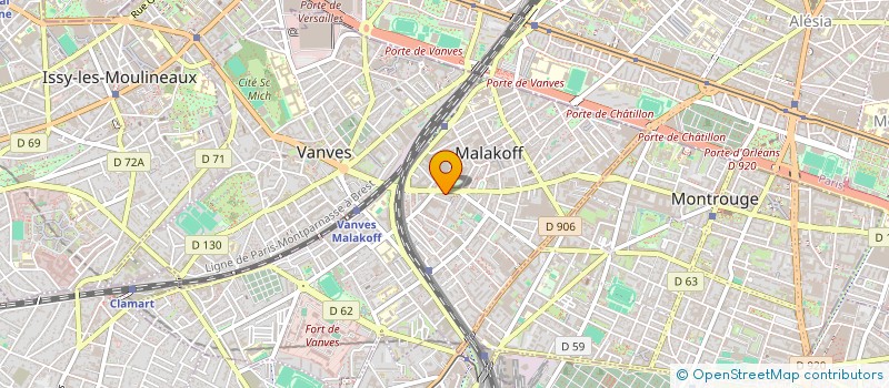 localisation de l'entreprise MONSIEUR YANN SAINT-MARTIN  MALAKOFF