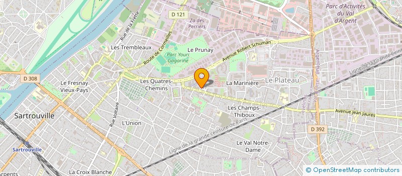 localisation de l'entreprise MONSIEUR YANN SAINTY à SARTROUVILLE