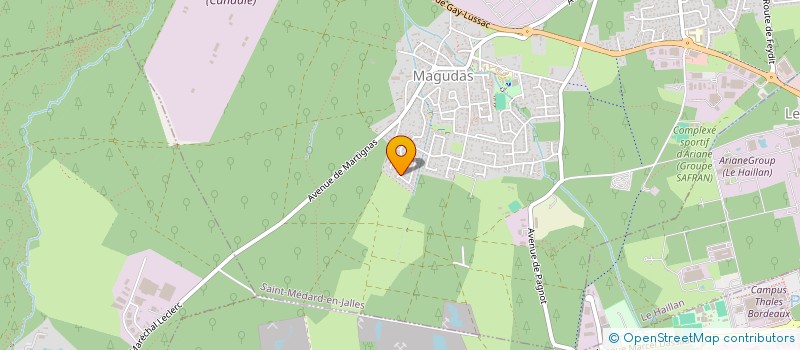 localisation de l'entreprise MONSIEUR YANN SALINIERES  SAINT-MEDARD-EN-JALLES